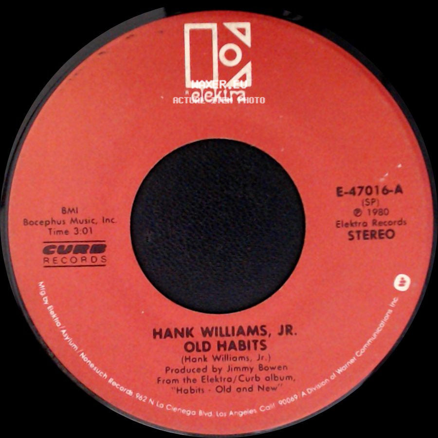 Hank Williams, Jr. - Won't It Be Nice / Old Habits side B