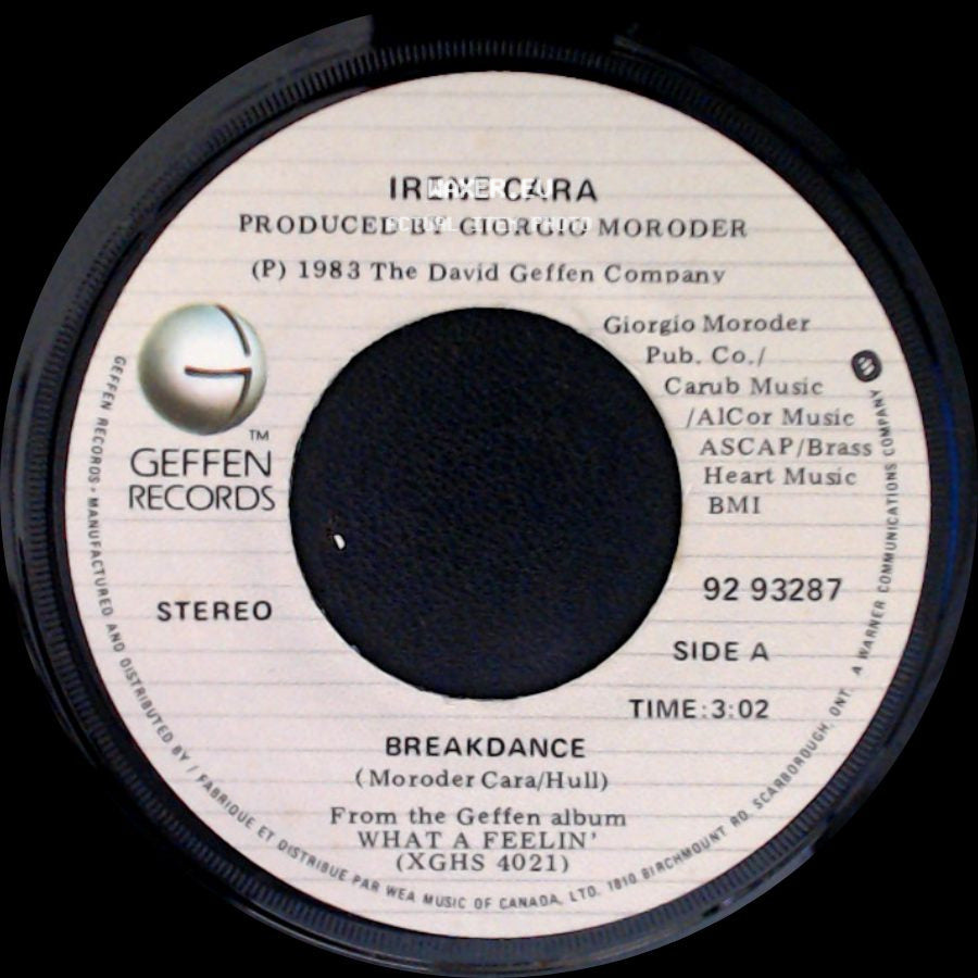 Irene Cara - Breakdance / Cue Me Up side A