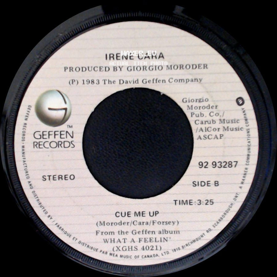 Irene Cara - Breakdance / Cue Me Up side B