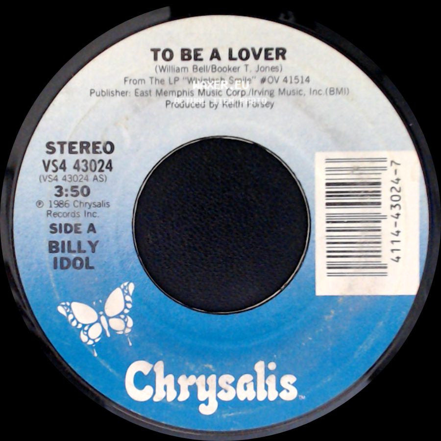 Billy Idol - To Be A Lover / All Summer Single side A