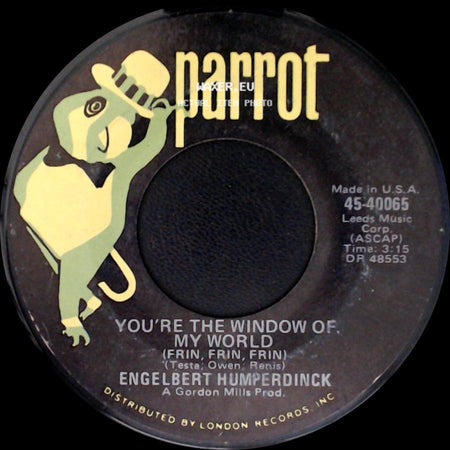 Engelbert Humperdinck - Another Time, Another Place / You're The Window Of My World (Frin, Frin, Frin) side B