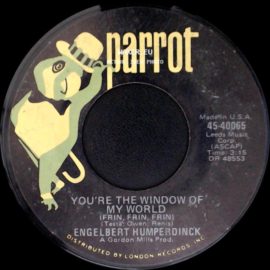 Engelbert Humperdinck - You're The Window Of My World / Another Time, Another Place side A