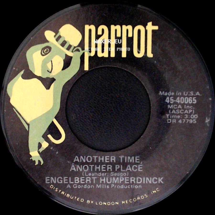 Engelbert Humperdinck - You're The Window Of My World / Another Time, Another Place side B