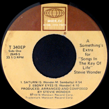 Stevie Wonder - Something's Extra For "Songs In The Key Of Life" / Something's Extra For "Songs In The Key Of Life" side A