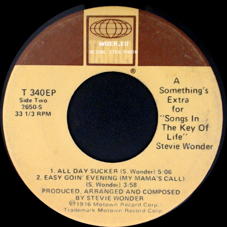 Stevie Wonder - Something's Extra For "Songs In The Key Of Life" / Something's Extra For "Songs In The Key Of Life" side B