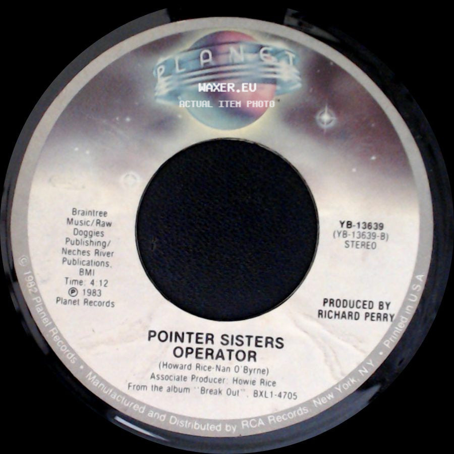 Pointer Sisters - I Need You / Operator side B