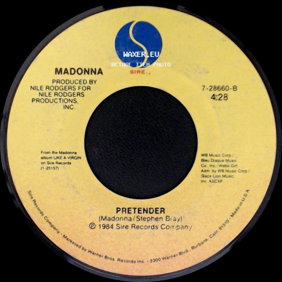 Madonna - Papa Don't Preach / Pretender side B