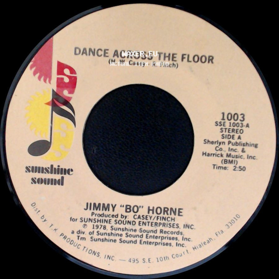 Jimmy "Bo" Horne - Dance Across The Floor / It's Your Sweet Love side A