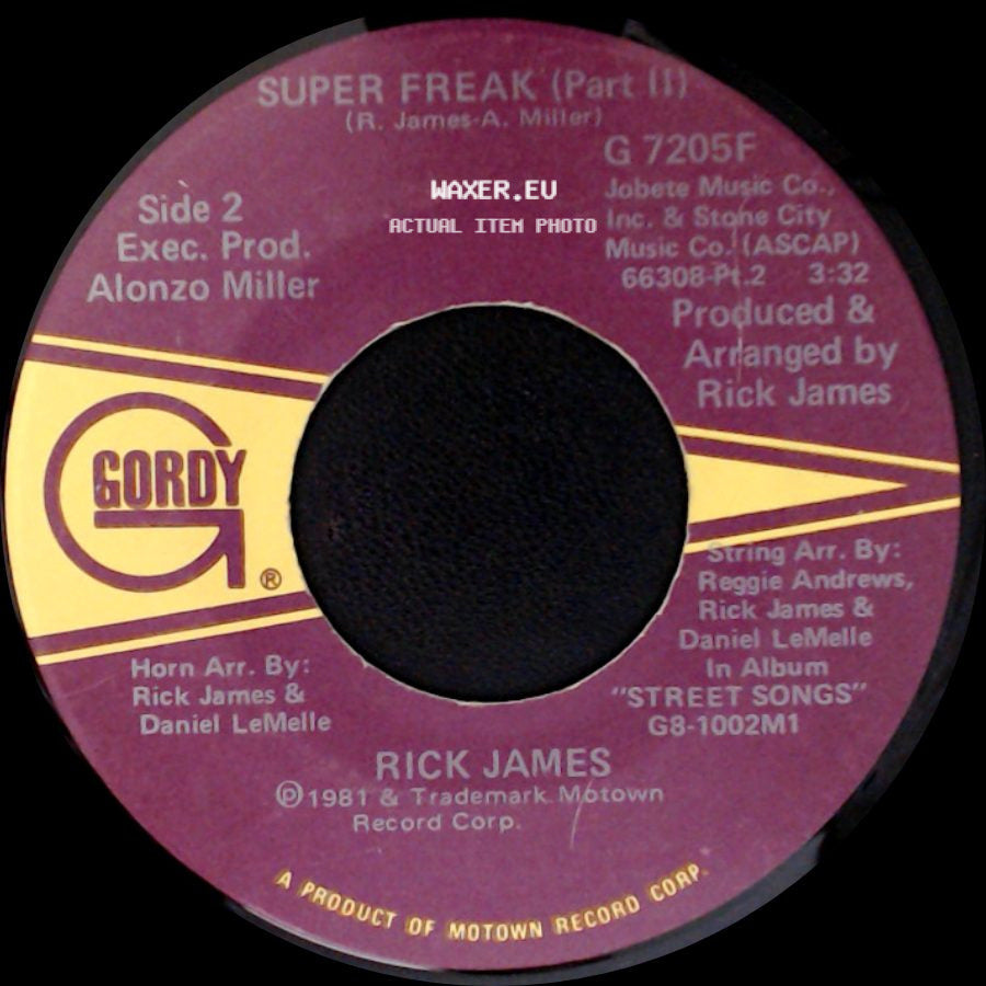 Rick James - Super Freak (Part 1) / Super Freak (Part Ii) side B