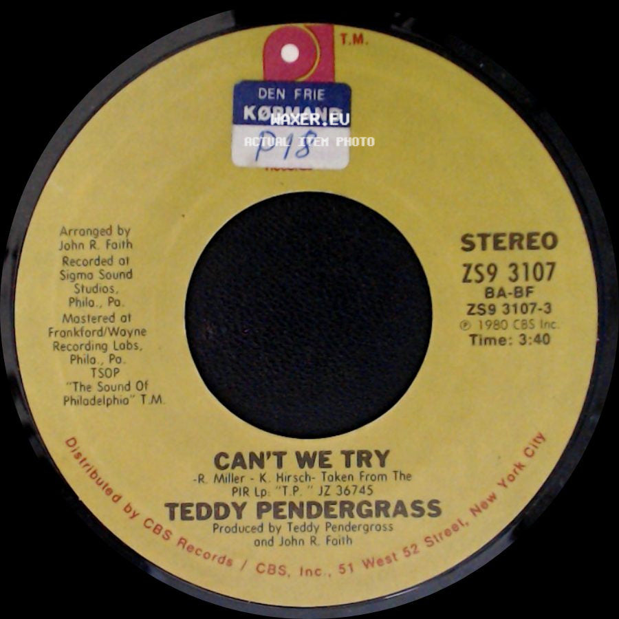 Teddy Pendergrass - Can't We Try / This Gift Of Life side A