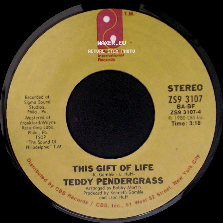 Teddy Pendergrass - Can't We Try / This Gift Of Life side B
