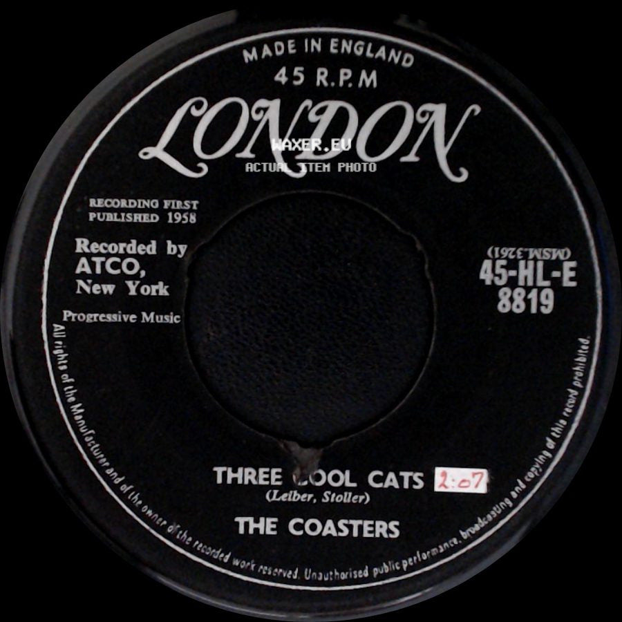 The Coasters - Three Cool Cats / Charlie Brown side A