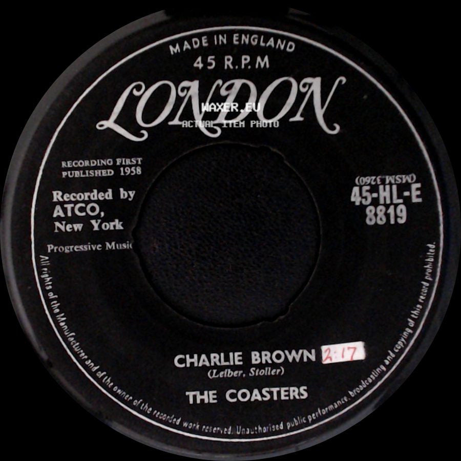 The Coasters - Three Cool Cats / Charlie Brown side B