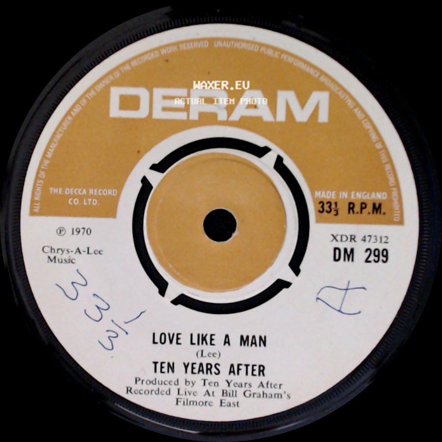 Ten Years After - Love Like A Man / Love Like A Man side A
