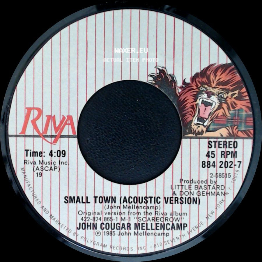 John Cougar Mellencamp - Small Town (Acoustic Version) / Small Town side A