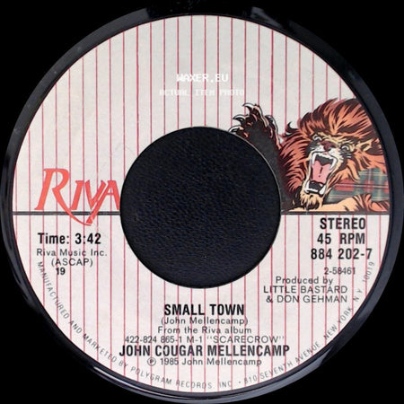 John Cougar Mellencamp - Small Town (Acoustic Version) / Small Town side B
