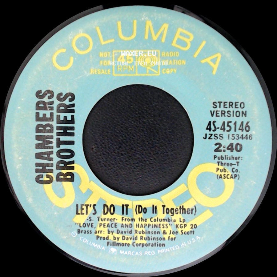 Chambers Brothers - Let's Do It (Do It Together) / Let's Do It (Do It Together) side A