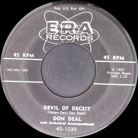 Don Deal - Unfaithful Diane / Devil Of Deceit side B