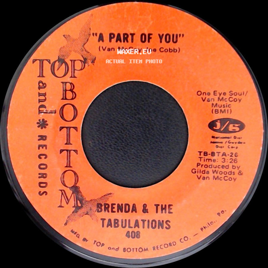 Brenda & The Tabulations - Where There's A Will (There's A Way) / A Part Of You side B