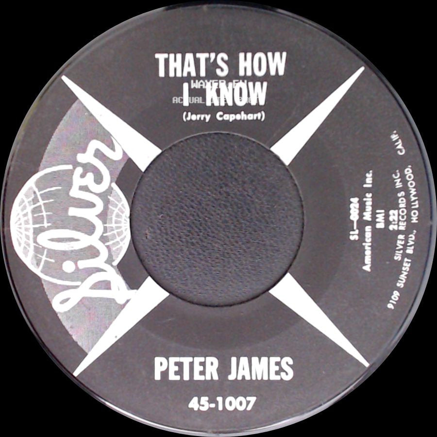 Peter James - That's How I Know / Think I'll Break Down And Cry side A