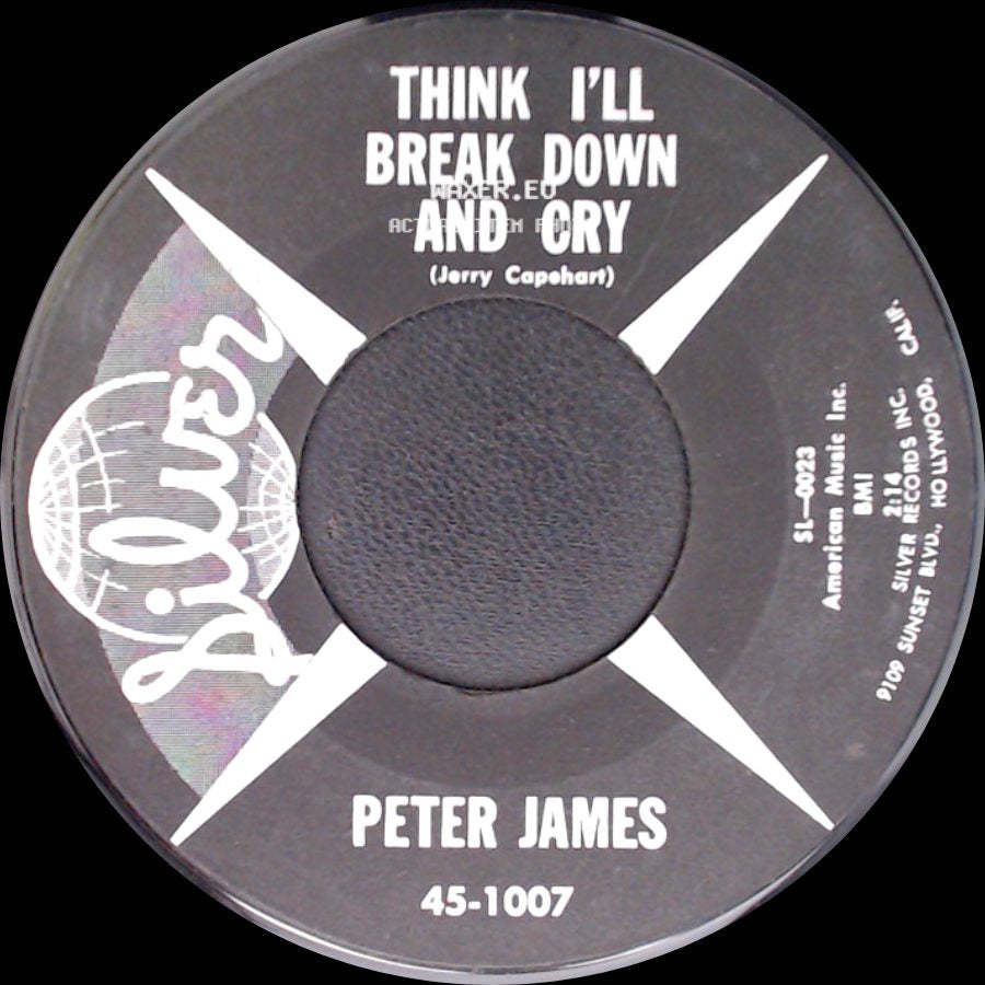 Peter James - That's How I Know / Think I'll Break Down And Cry side B