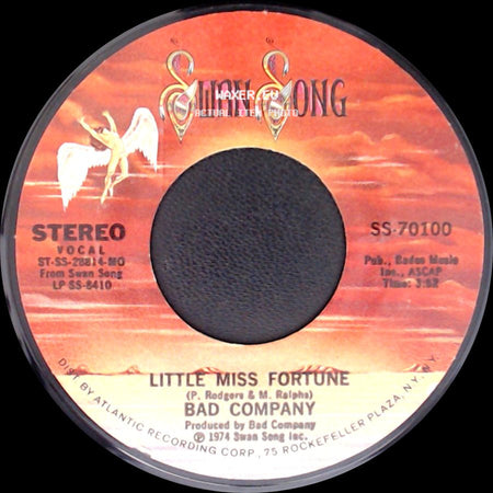 Bad Company - Can't Get Enough / Little Miss Fortune side B