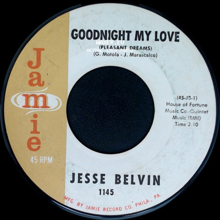 Jesse Belvin - My Desire / Goodnight My Love (Pleasant Dreams) side B