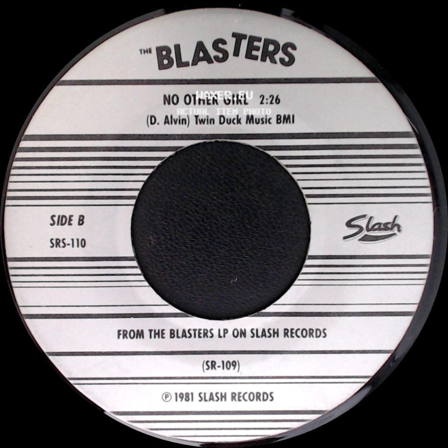 The Blasters - I'm Shakin' / No Other Girl side B
