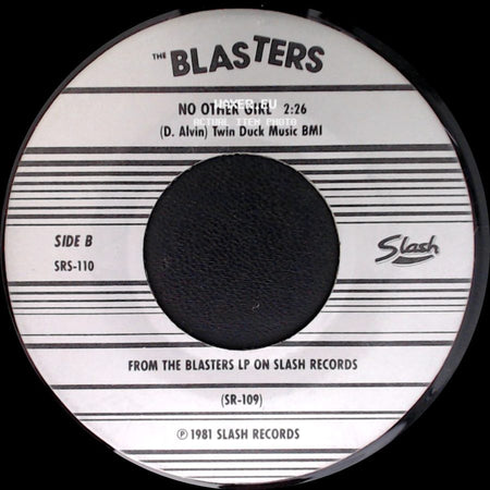 The Blasters - I'm Shakin' / No Other Girl side B