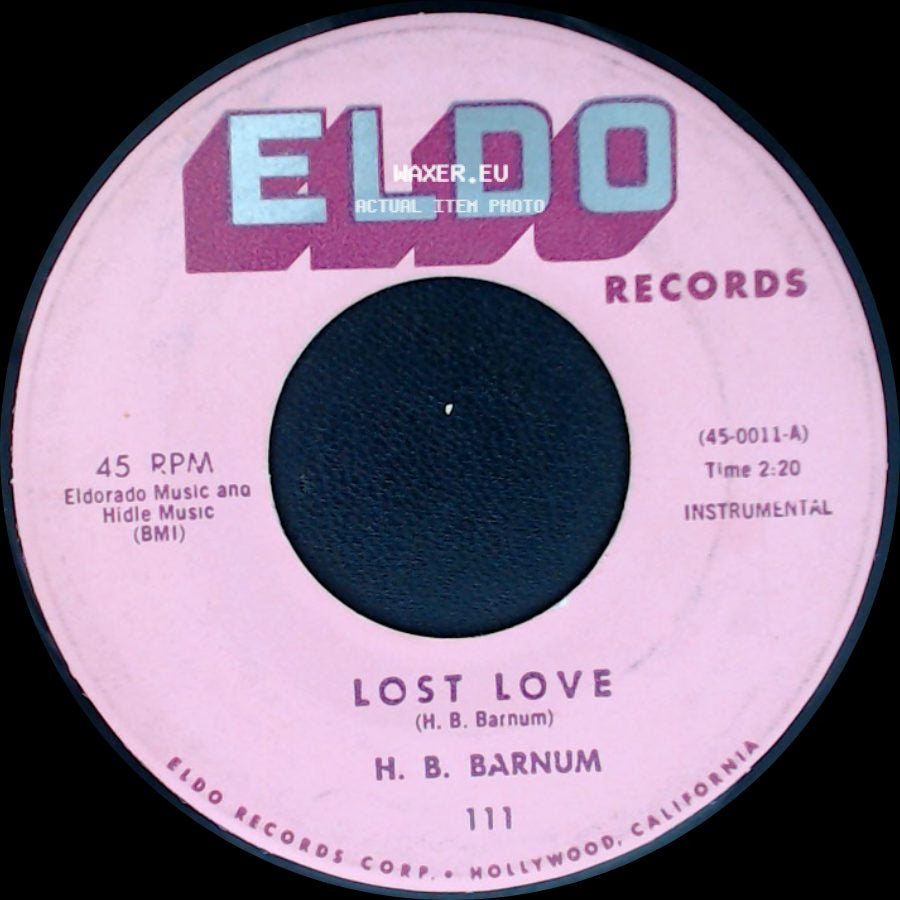 H. B. Barnum - Hallelujah / Lost Love side B