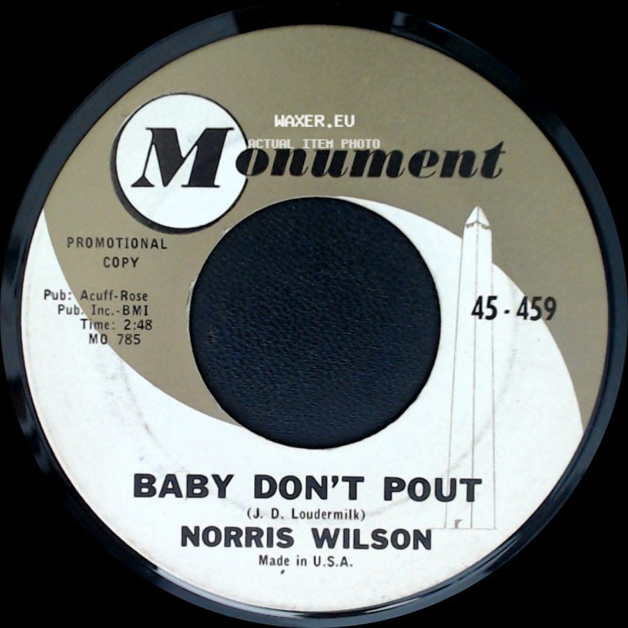 Norris Wilson - Baby Don't Pout / Pink Dally Rue side A