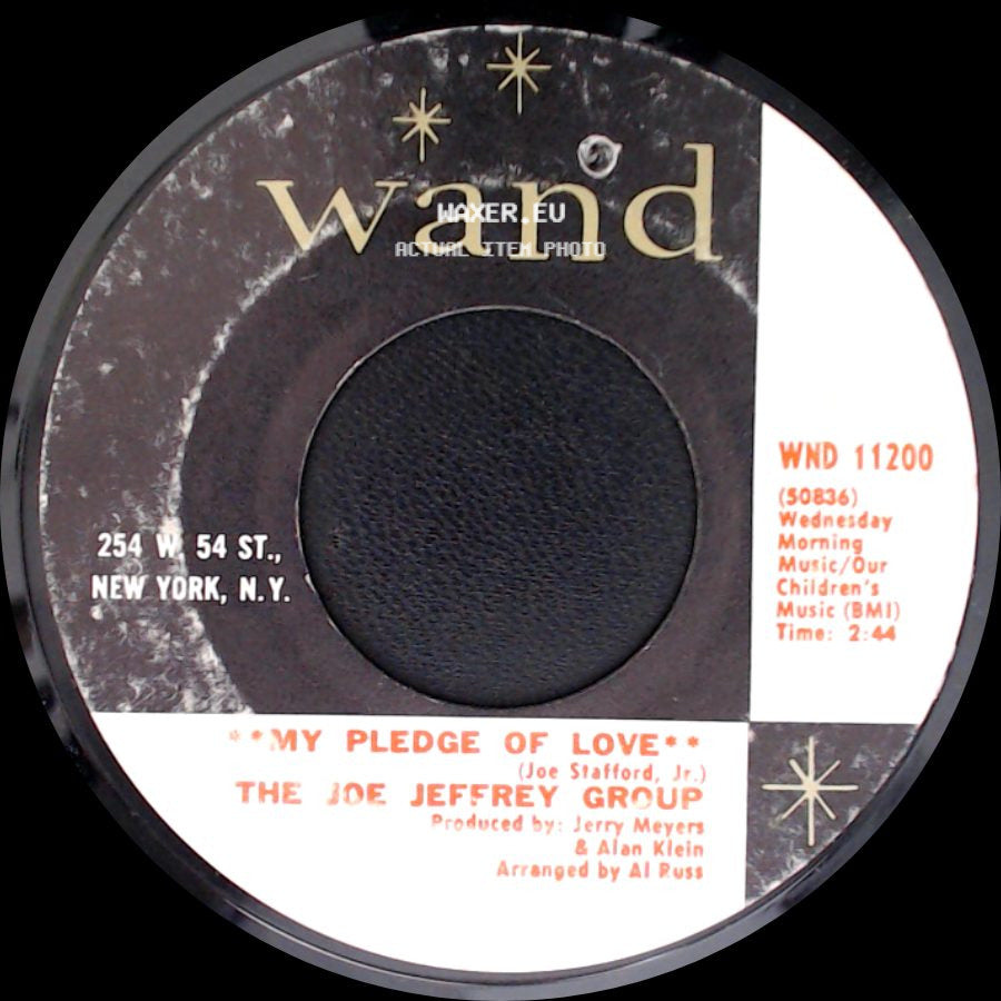 The Joe Jeffrey Group - Margie / My Pledge Of Love side B