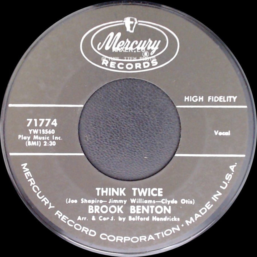 Brook Benton - Think Twice / Think Twice side A