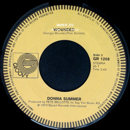 Donna Summer - Lady Of The Night / Wounded side B