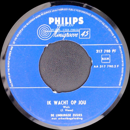 De Limburgse Zusjes - Ik Wacht Op Jou / De Boerinnekes Dans side A