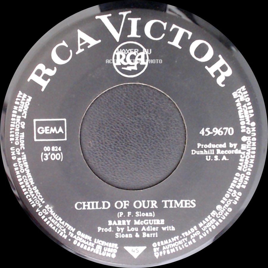 Barry Mcguire - Upon A Painted Ocean / Child Of Our Times side B