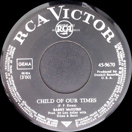 Barry Mcguire - Upon A Painted Ocean / Child Of Our Times side B