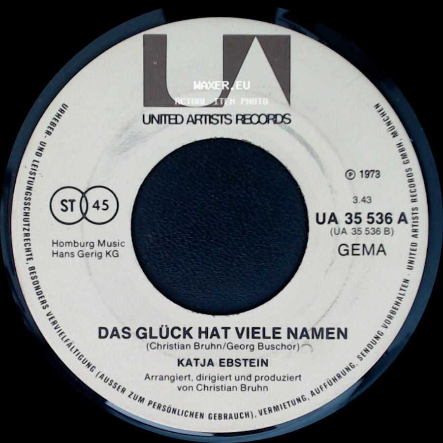 Katja Ebstein - Der Stern Von Mykonos / Das Glück Hat Viele Namen side B