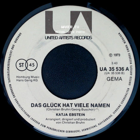 Katja Ebstein - Der Stern Von Mykonos / Das Glück Hat Viele Namen side B