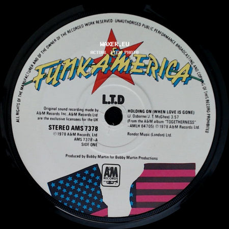 L.T.D - Holding On (When Love Is Gone) / Unknown Title B side A