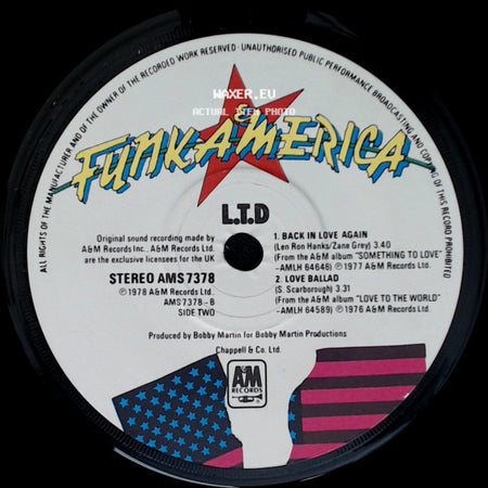 L.T.D - Holding On (When Love Is Gone) / Unknown Title B side B