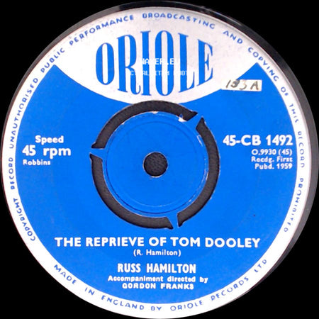 Russ Hamilton - The Reprieve Of Tom Dooley / Dreaming Of You side A