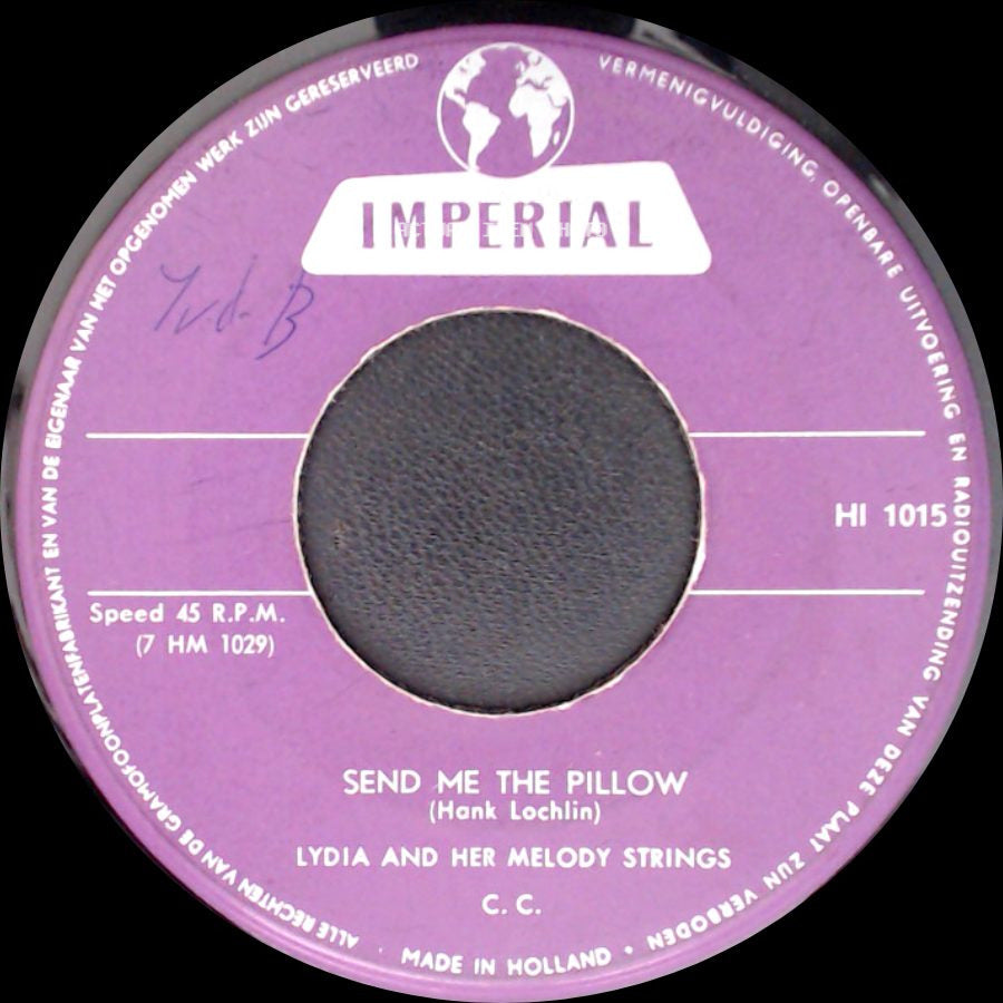 Lydia And Her Melody Strings - Heart Beat / Send Me The Pillow side B