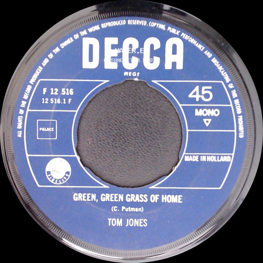Tom Jones - If I Had You / Green, Green Grass Of Home side B