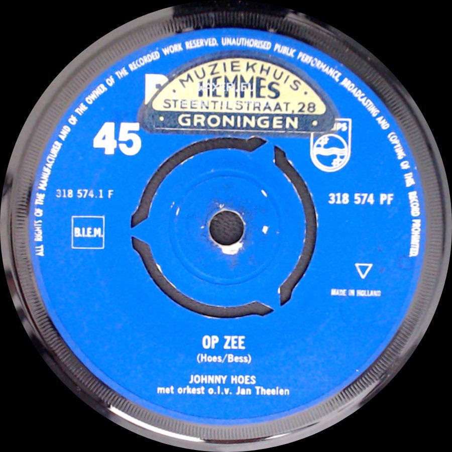 Johnny Hoes / Johnny En Johnny - Op Zee / Blonde Greetje side A