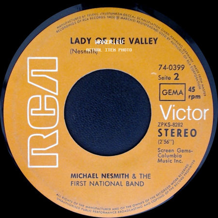 Michael Nesmith & The First National Band - Silver Moon / Lady Of The Valley side B