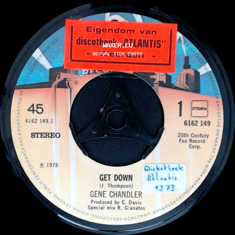 Gene Chandler - Get Down / I'm The Travelling Kind side A