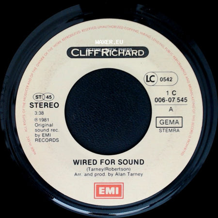 Cliff Richard - Wired For Sound / Hold On side A