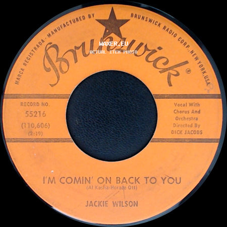 Jackie Wilson - I'm Comin' On Back To You / Lonely Life side A