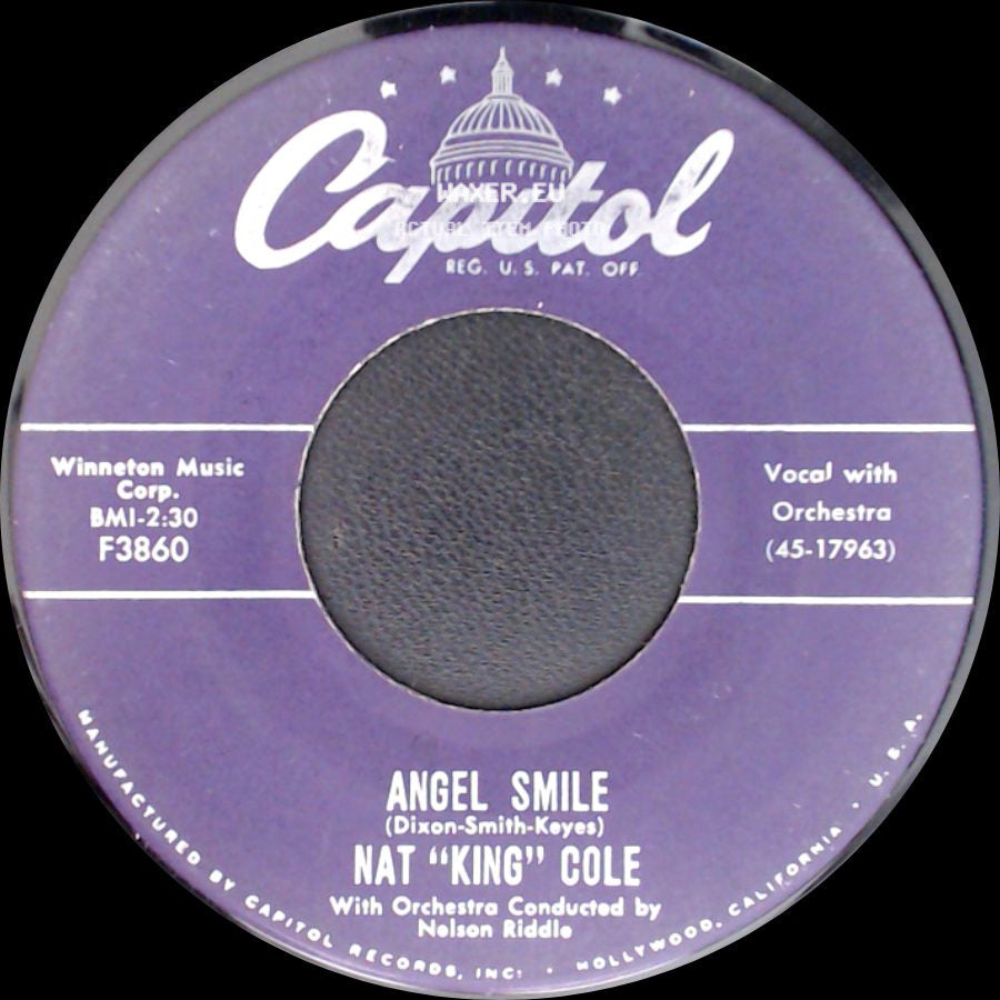Nat "King" Cole - Back In My Arms / Angel Smile side B